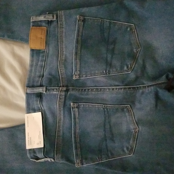 NWT American Eagle Women's jeans super hi-rise jegging 0 x-short forever soft - Picture 4 of 7